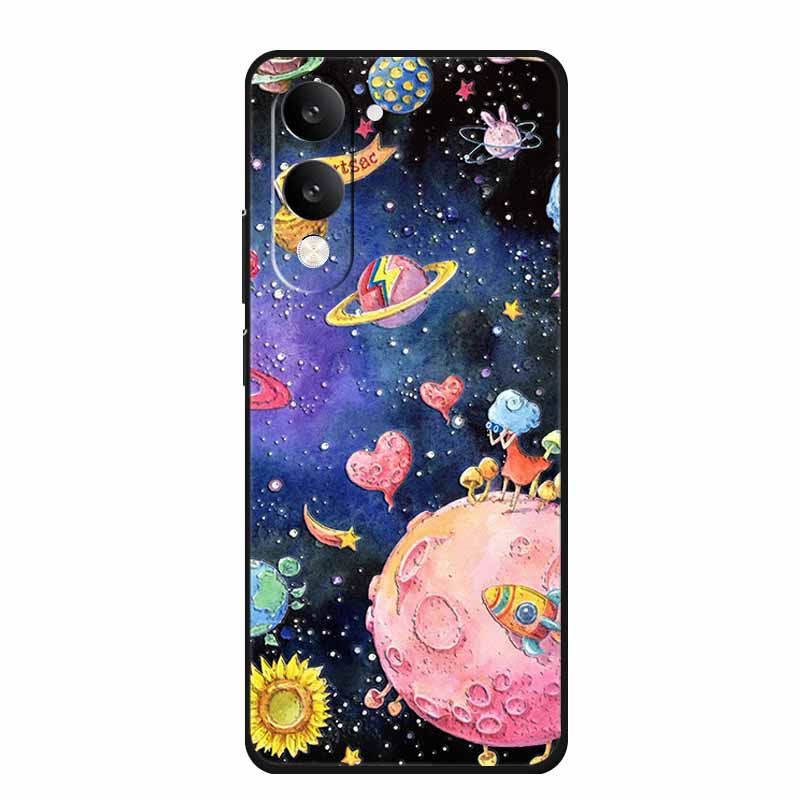 3D Тисненый Чехол Для Vivo iQOO Z10 Lite Чехол Для Телефона Coque Цветы Силиконовый Мягкий Задний Чехол Для Vivo Y29S Y29T Y19s GT 5G Чехол Funda