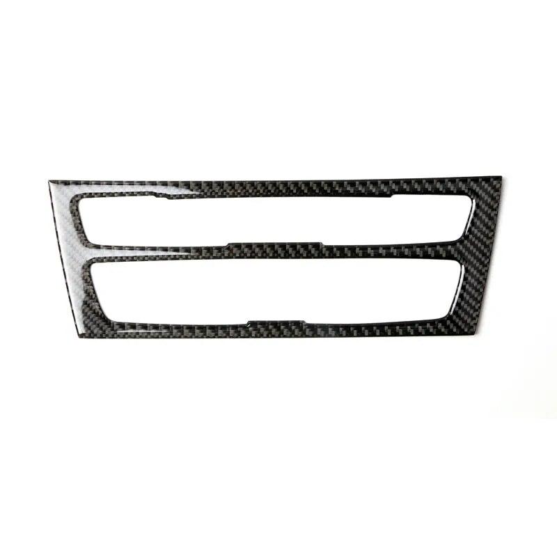 Наклейка-декорация на панель CD-плеера кондиционера из углеродного волокна, аксессуары для интерьера автомобиля, для BMW F20 F21 1 серии 2012-15