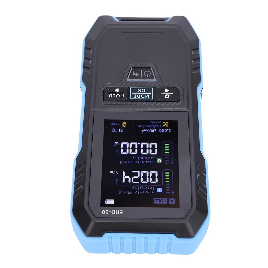 Измеритель электромагнитного поля 4 в 1 Детектор электрического магнитного поля радиочастотного излучения температуры EF MF RF-метр с