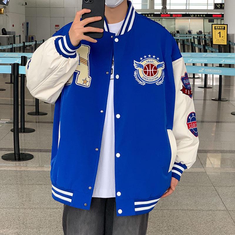 Мужская бейсбольная форма осень/зима: Модная японская свободная куртка-пилот для пар