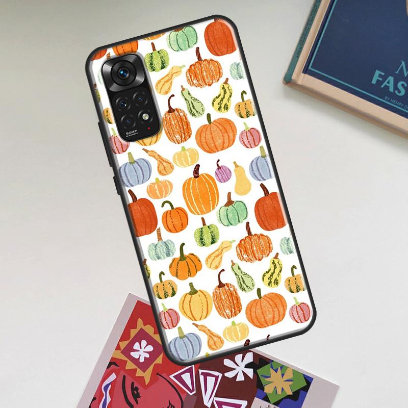 Осенние тыквы Чехол Для Xiaomi Redmi Note 12 Pro Plus 8 9 10 11 Pro 8T 9S 10S 11S 12S 9C 10A 10C 12C Обложка