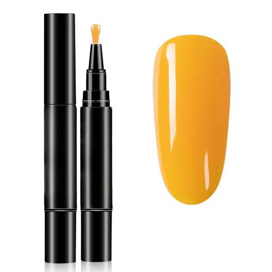 1/6Pcs Nail Polish Pen 3-in-1 Quick Dry Long Lasting High Gloss DIY Manicure Nail Art Natural Nude Women Girls Fingernail Toenail Gel Polish Pen