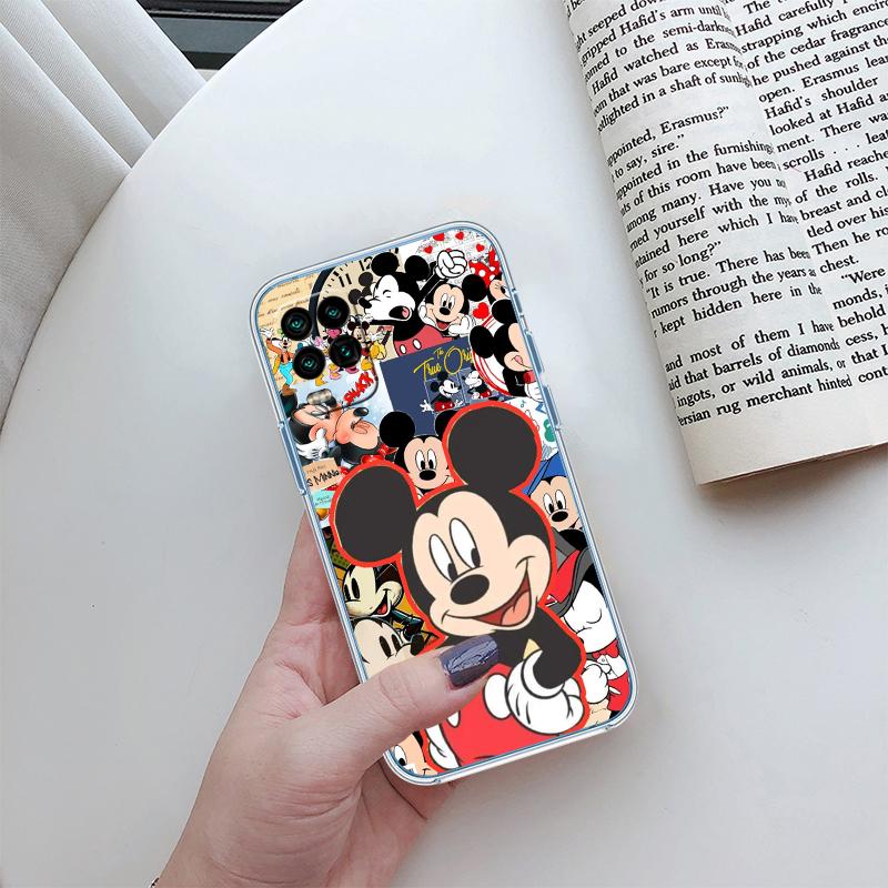 Прозрачный чехол для телефона Микки и Минни Маус для Motorola Moto G7 G8 G9 G84 G85 G73 G24 G15 Z2 Play Power Plus