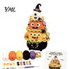 DIY Yarn Craft for Halloween Fun Tree Crochet Pack, Kit with Hooks And Step Project by Guide, Creative Handmade Knitting Supplies Festive Home Desktop
