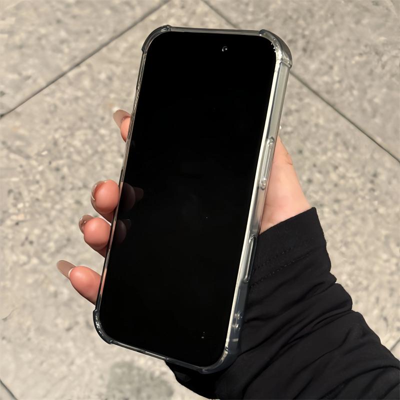 Ударопрочный Чехол-Карман с Отсеком для Карт Для iPhone 17 13 12 11 Pro Max 17 Air Прозрачные Чехлы Для iPhone 16 15 14 Plus Обложка