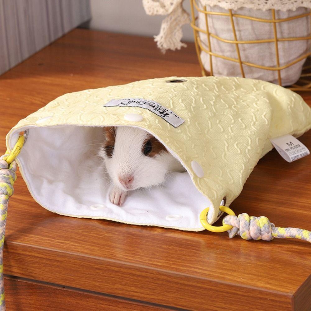 Bear/Rabbit Pattern Sugar Glider Sleeping Bag Breathable Hamster Carrier Bag  Walking