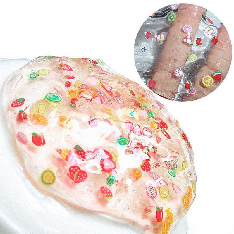 Non-Toxic Super Clear Crystal Fruit Slime for Kids Jelly Slime Mud 60ml
