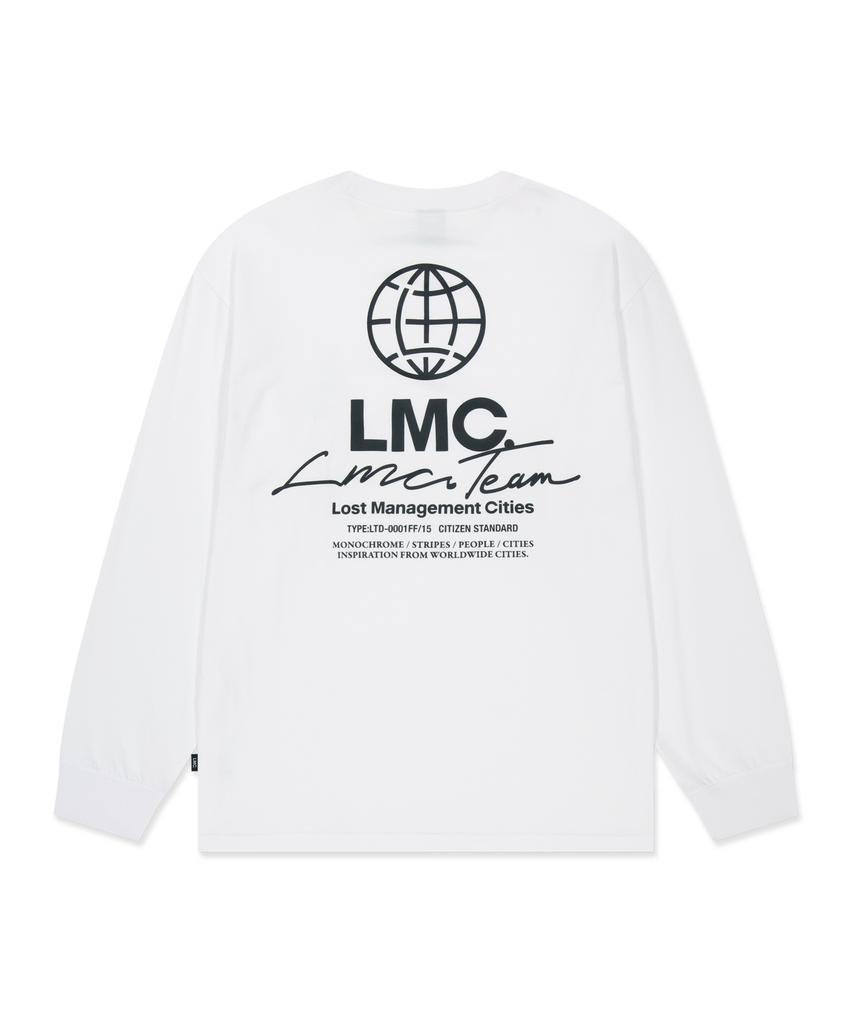 LMC Signature Combo Long Slv Tee White