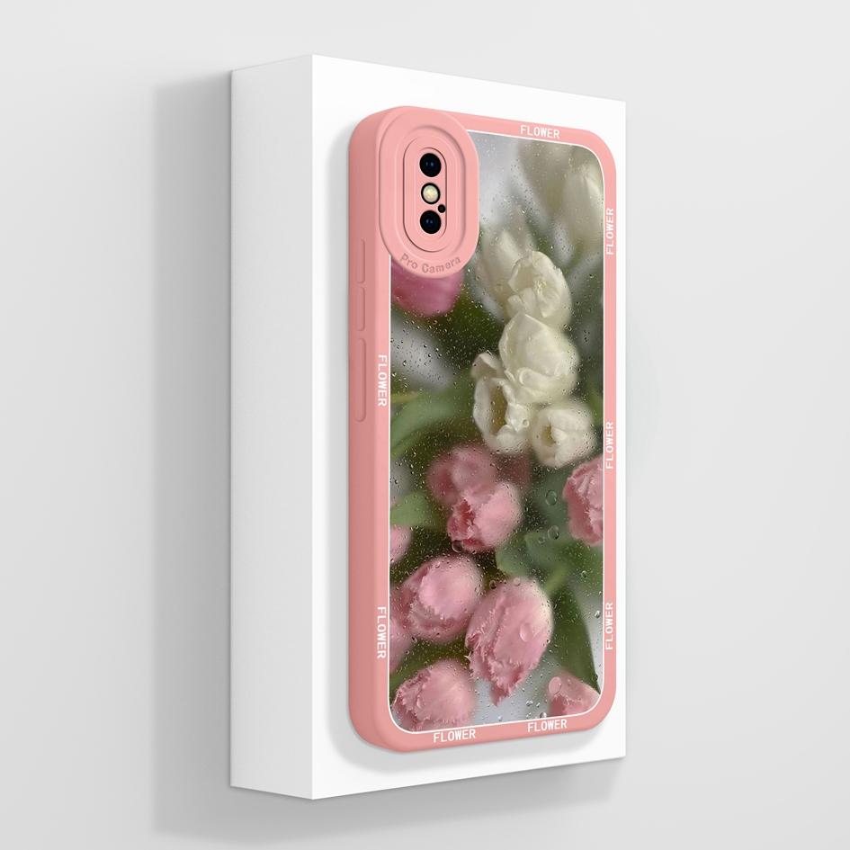 Для Apple iPhone X XR XS SE 6 7 8 11 12 Pro Max Plus Mini чехол для телефона роскошный цветочный узор мягкий жидкий силиконовый противоскользящий защитный чехол для iPhone