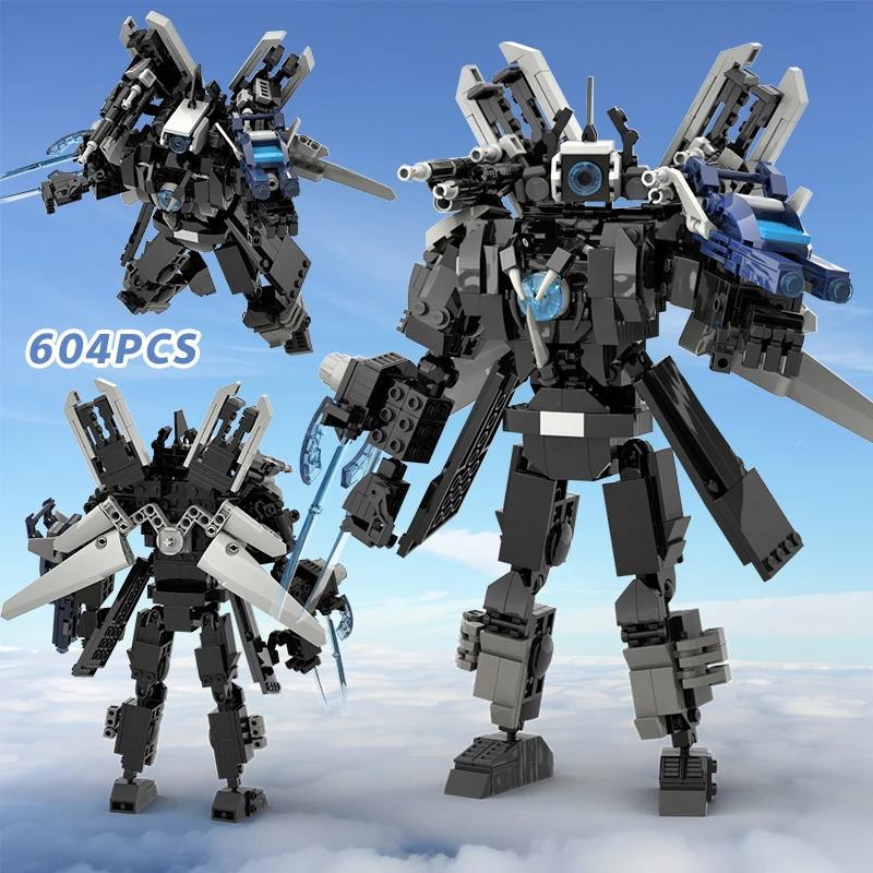 Горячие строительные блоки Skibidi Toilet Туалет Модернизированный G-Man&Dominator Фигурки Модель Титан Спикермен Игрушки для детей Рождественский подарок