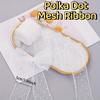 DIY Polka Dot Mesh Ribbon Retro Lace Fabric Ribbon  for Bouquets Gift Wrapping Sewing