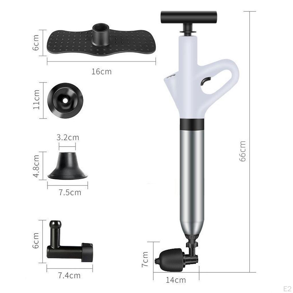 Высоконапорный воздушный поршень для туалета, мощный, мощный инструмент для удаления засоров в сливе
