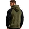 Men Fluffy Hoodie Fuzzy Loose Pullover Hoodie Casual Warm Hooded Fleece Sweatshirt with Pocket Drawstring for Autumn Winter Street Wear