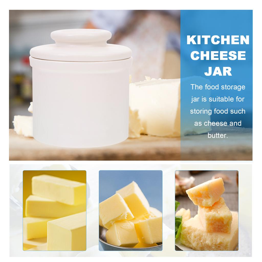 Butter Dish Keeper French Country Plant Churn Dispenser Christmas Lid Countertop Churner Spreadable Wheel With For