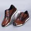 Fashion Luxury Brand Style Casual Sneakers Men's Shoes Genuine Leather Lace-up Basic Outdoor Footwear Daily Male Fashion Oxford Shoesb15
