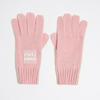 BIMBA Y LOLA [23FW] BIMBA Y LOLA Pink Knit Gloves B236AIG007PKB