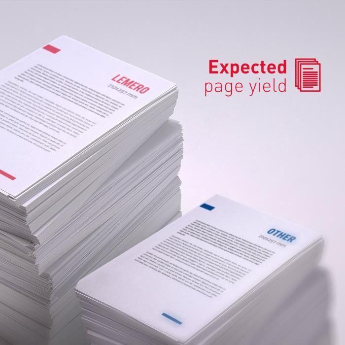 2 LEMERO Compatible Brother TN-2420 TN2420 TN2410 Cartouches de toner [avec puce] pour HL-L2310D HL-L2350DN HL-L2370DN HL-L2375DW