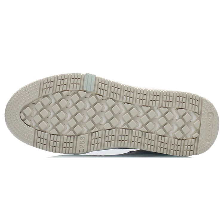 Li Ning Классические повседневные высокие скейт-кеды женские кроссовки овсяно-серые AGCR432-4