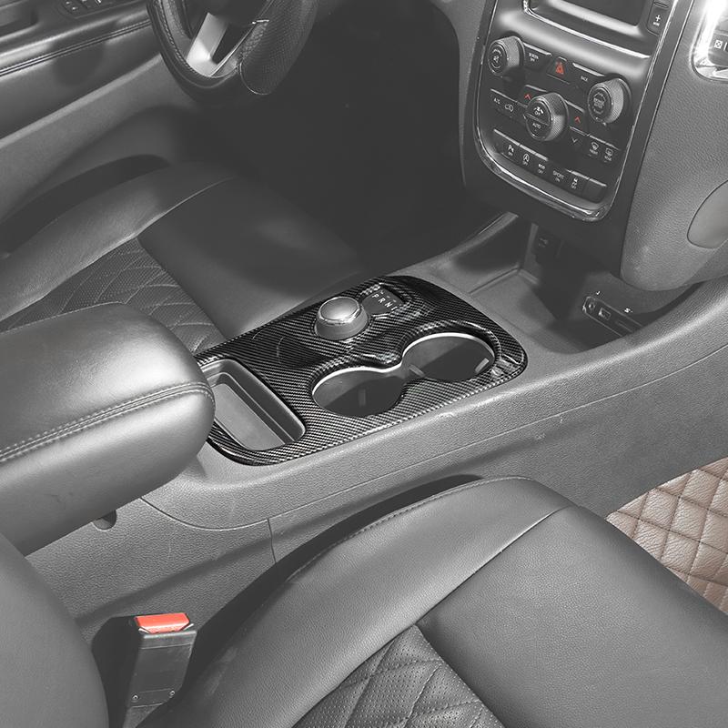 Наклейки на декоративную крышку панели переключения передач автомобиля, подходят для Dodge Durango 2014-2022, аксессуары для интерьера, ABS, углеродное волокно