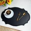 Retro Imitation Leather Placemat Waterproof and Oil-proof Western Dining Mat Nordic Thermal Insulation Mat Table Mat Household Anti-scalding Mat