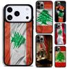 Чехол для телефона с флагом Ливана для iPhone 17 16 15 Pro Max Air 14 13 12 11 Plus Ударопрочный Capa Чехол