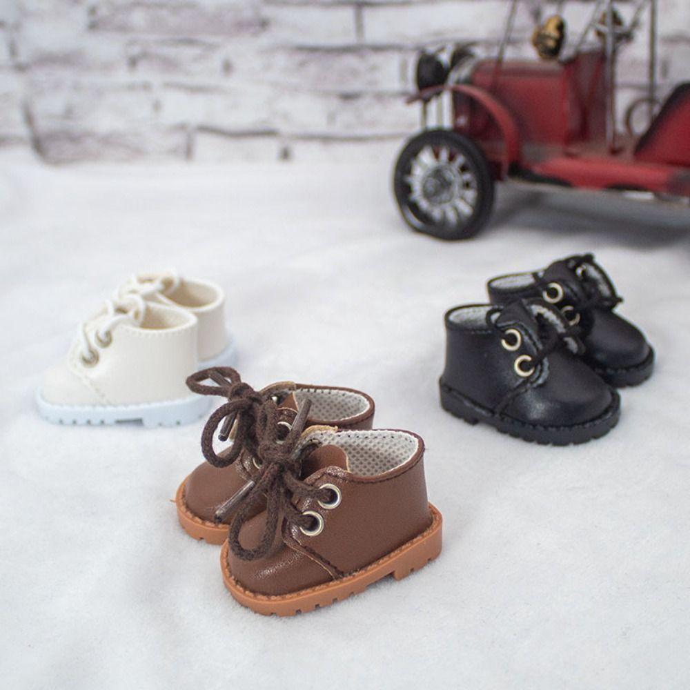 Casual Wear Clothes Accessories Fashion Doll Leather Shoes Short Boots 20cm Cotton Doll/1/12 Dolls