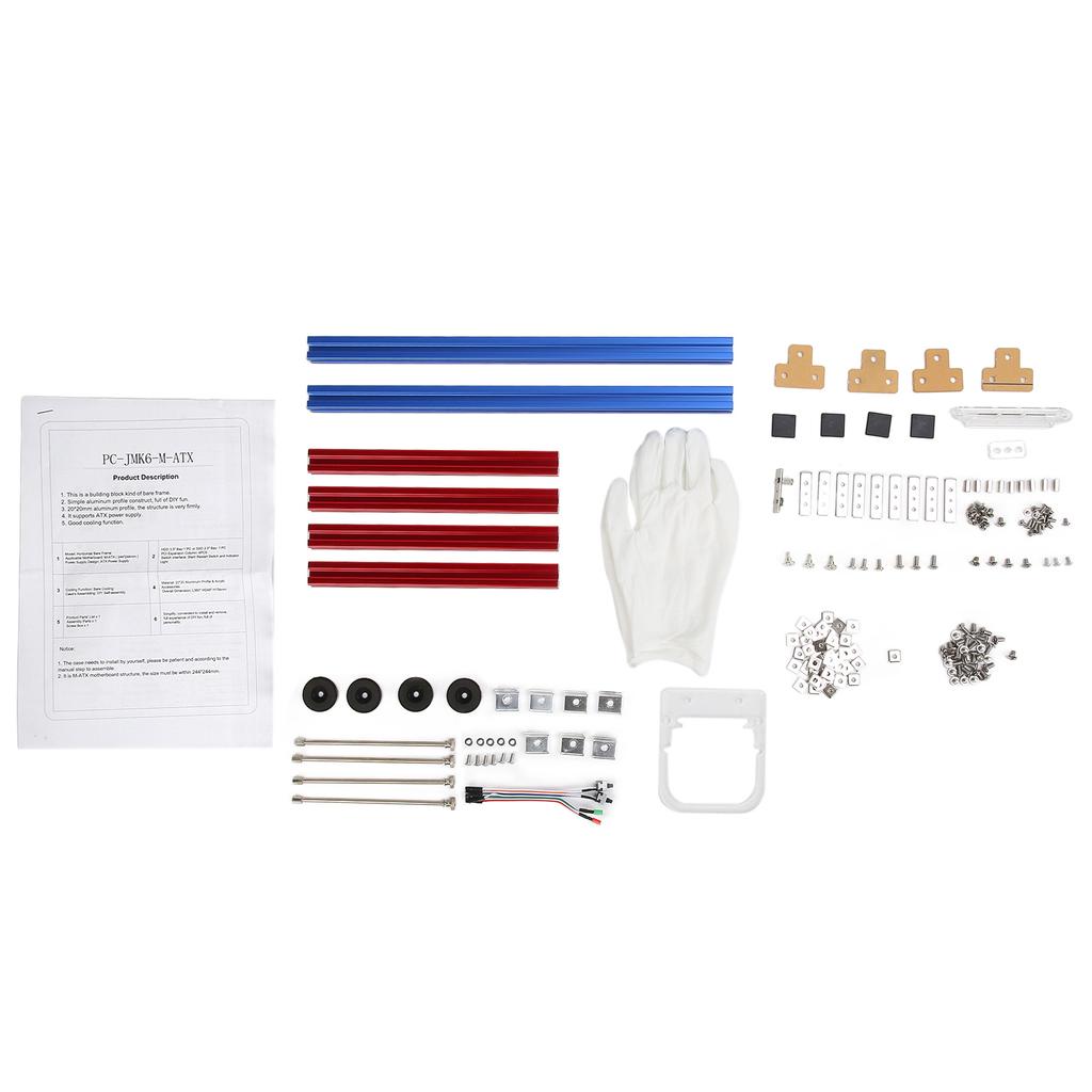 Кронштейн для открытого корпуса компьютера MATX, Отличное рассеивание тепла, Алюминиевый, Сделай сам, Открытый стенд, Корпус компьютера MATX