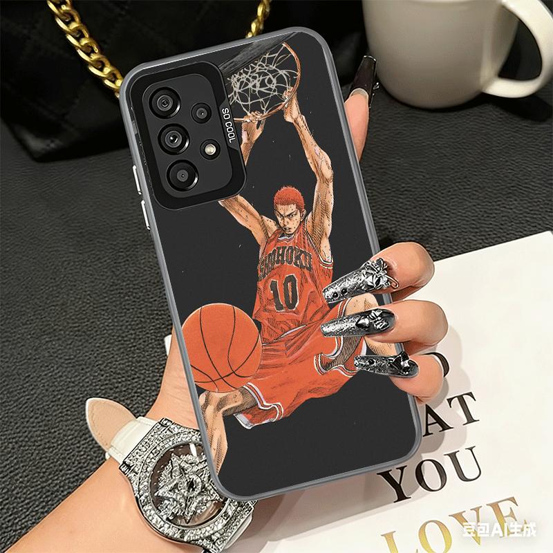 S-SLAM D-DUNK Anime Shockproof Phone Case for Samsung A17 A16 A15 A14 A37 A57 A36 A56 A26 A35 A55 A25 A34 A54 A24 A13 A23 A33 A5
