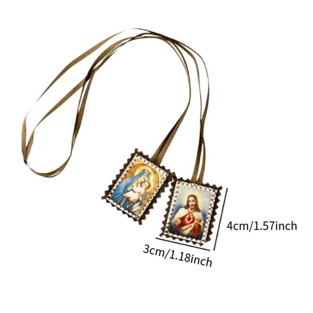 Scapulars Catholic Camel Necklace Youth Wearable Devotional Man