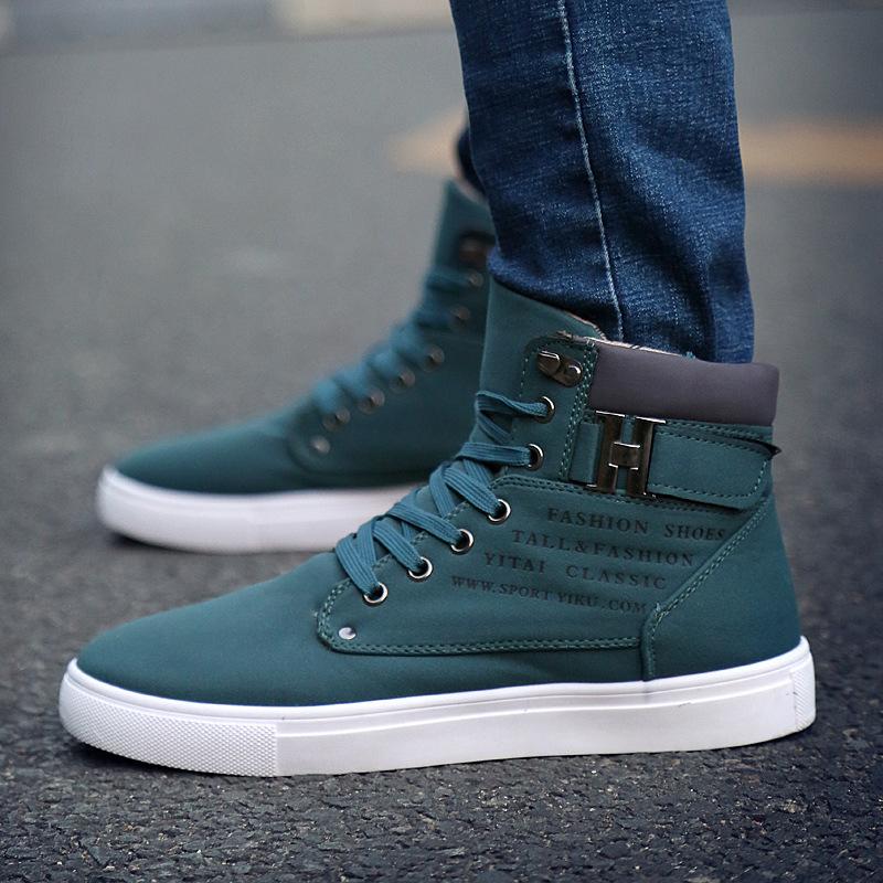 Men's shoes High-top shoes Board shoes Autumn and winter cloth shoes Men's casual shoes Martin boots Large size boots