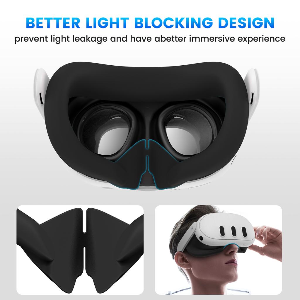 Силиконовый чехол VR с защитой от пота для 3 очков виртуальной реальности l Подушка с защитой от пота VR Pad