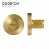 DOOROOM латунные накладки на замочную скважину для двери комната ванная комната с накатанной полосатой ручкой-вертушкой