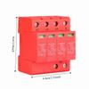 Durable 4P Low Voltage Arrester 40KA 385V Power Transient Protector Protective Device Household Appliances