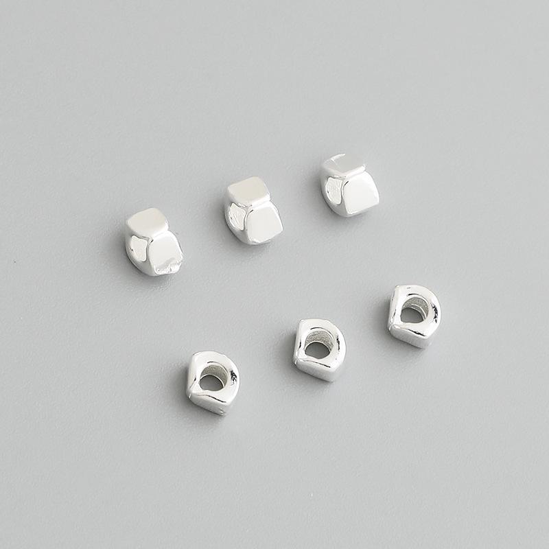 Бусины-разделители неправильной формы из стерлингового серебра S925 для браслетов и ожерелий ручной работы своими руками