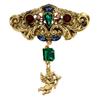 New Rhinestone Cupid Brooches For Women And Men Vintage Fashion Retro Design Pin Small Angel Accessories High Quality