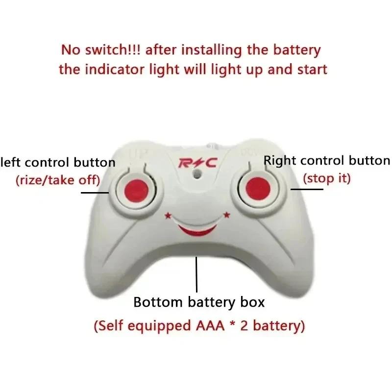 Перезаряжаемый Мини RC Дрон Пульт Безопасный Ударопрочный RC Вертолет Дрон Детские Игрушки(Батарейка для пульта дистанционного управления отсутствует)