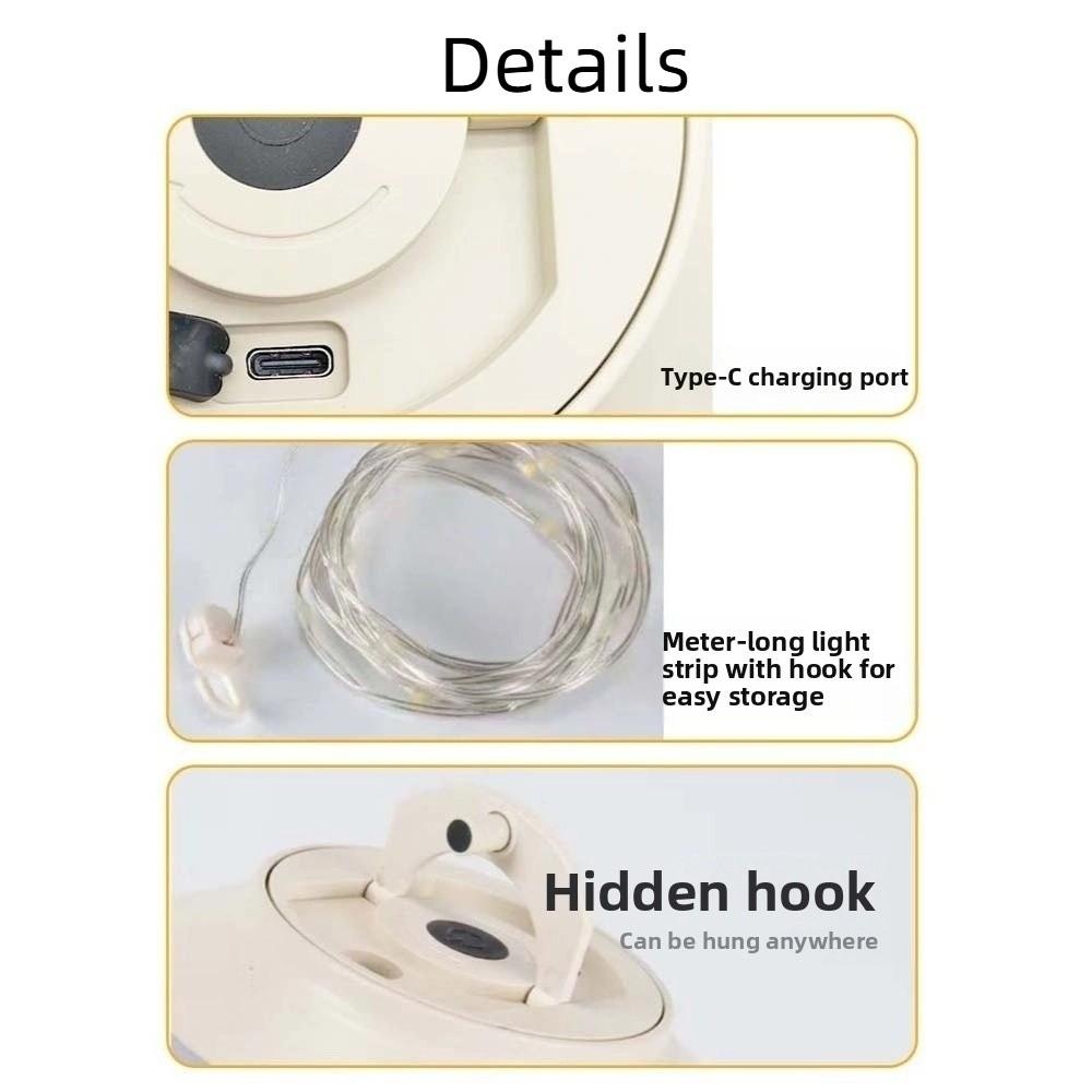 Recyclable Light String Camping Lantern Waterproof Retro Tent Lamp Camp Supplies