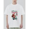Christmas T Shirt Black Santa Claus Riding Scooter Merry Christmas Ho Ho Holiday Party Gift Wear