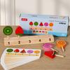 DIY Simulation Wooden Pretend Play Game Ice cream lollipop Color Cognition Matching Early Education Toys For Children Kids