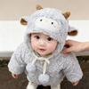 Thickened Cute Sheep Hat Soft Baby Warm Caps Funny Cartoon Beanie Caps  Cold Weather Wear