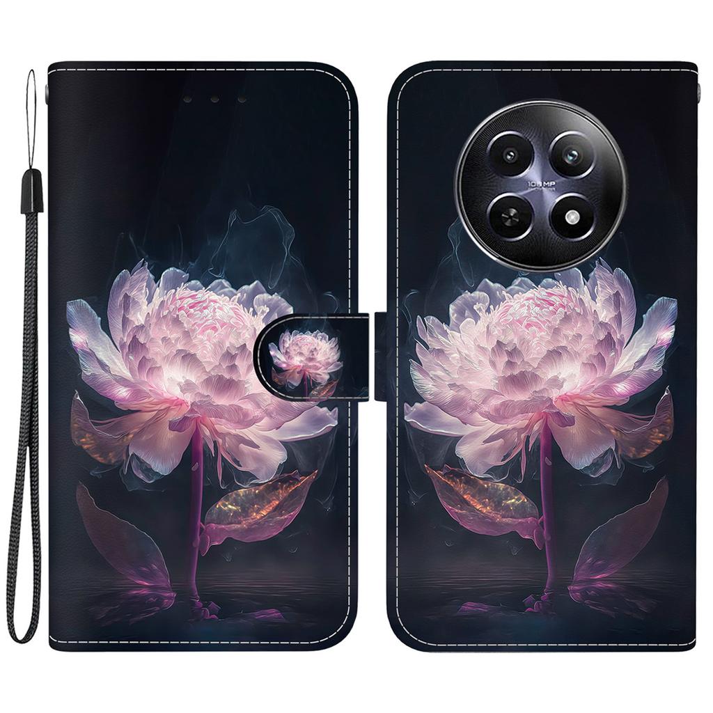 For Realme 12 5G/12x 5G Wallet Phone Case Pattern Printing Protective Leather Cover