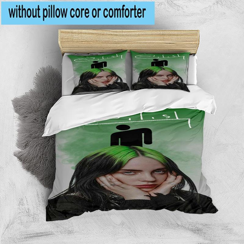 3PCS Bi-llie music Artwork 3pcs Bedding,Including 3PCS Duvet Cover And 2pcs Pillowcases Perfect for Christmas,Ideal for Bedroom, Dormitory