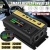 Pure Sine Wave Inverter 500W/1200W/1600W/2200W Car Inverter DC 12v24v To AC 220V Voltage Transformer Power Converter Solar Inverter LCD Display 4 USB
