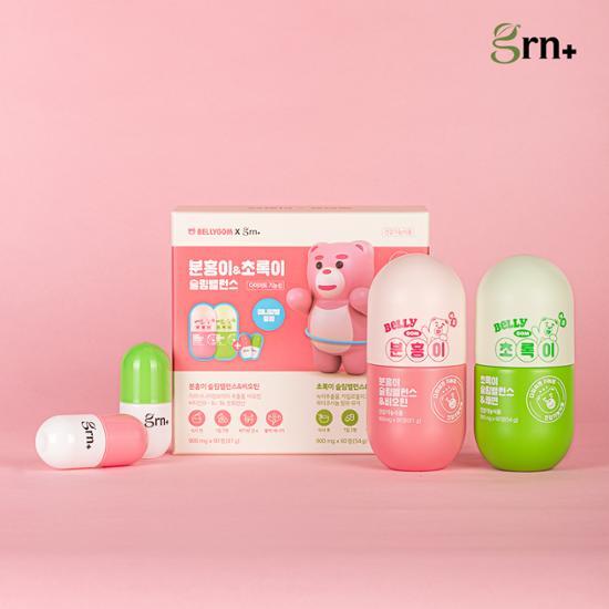 grn+ Valley Gom Collaboration Slim Balance 90 розовых таблеток + 60 зеленых таблеток (План подарка в виде мини-бутылки) (30-дневный запас)