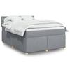 Maison Exclusive - Sommier À Lattes De Lit Avec Matelas Gris Clair 140x190cm Tissu
