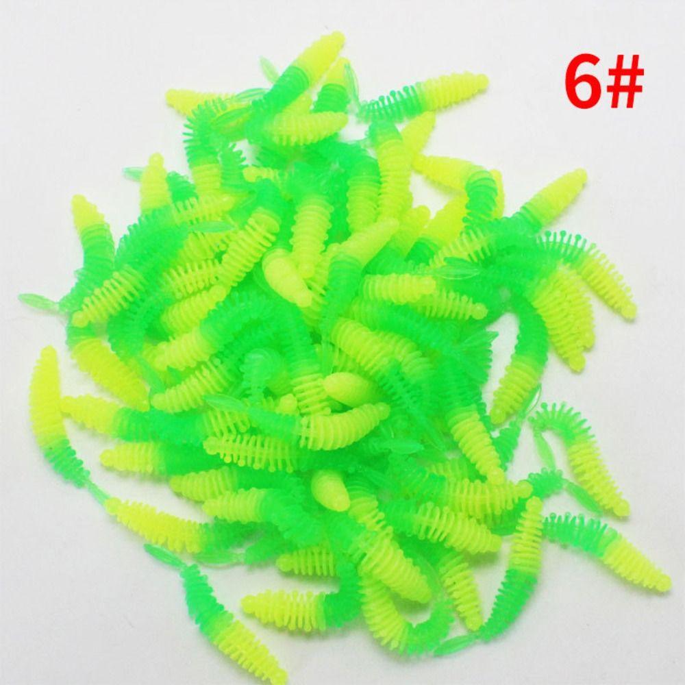 10PCS 5.5cm/1g Soft Fishing Lure PVC Soft Plastic Worm Lures New Fishing Tackle  Ocean Sea