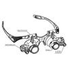 Headband Led Light Glasses Magnifier 10x 15x 20x 25x Dual Eye Loupe Lens For Watchmaker Jewelry Optical Lens Glass Magnifier