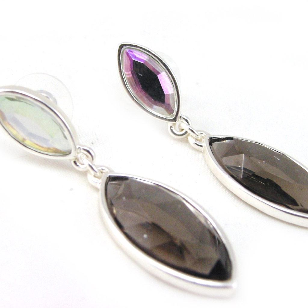 Dolce Vita [F4005] - Designer Earrings 'DV - Amandine' White Gray