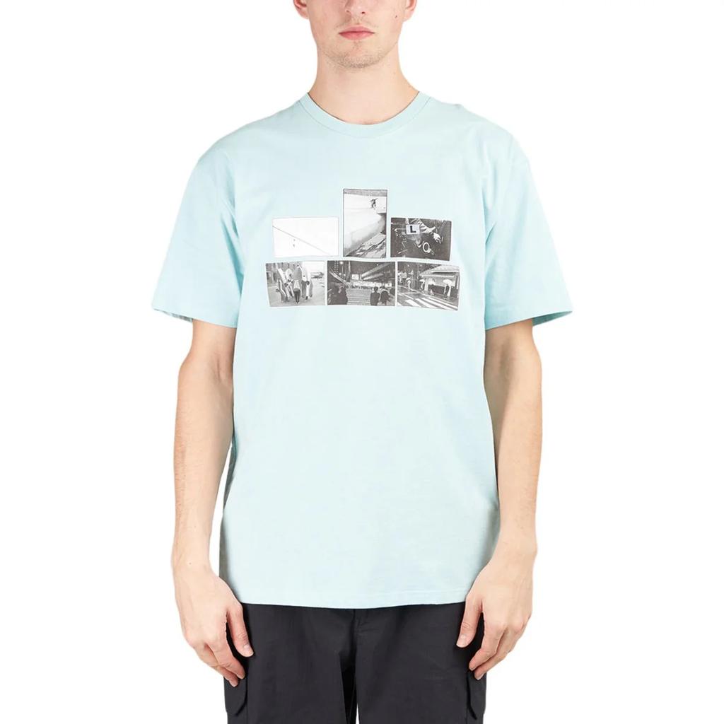 Vans Спортивная футболка с круглым вырезом и короткими рукавами X Ray Barbee x Leica Collaborative Print, топы унисекс, голубая VN0A7PIZYXG