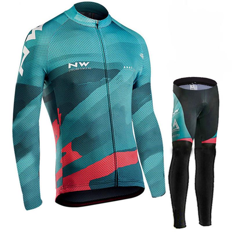 Spring, Autumn and Winter Long-sleeved Thin Velvet Bicycle Cycling Clothing Outdoor Road Cycling Equipment, Cycling Clothing